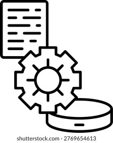 ELT Pipeline Illustration vector Icon Design