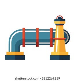 ELT  pipeline vector icon on white background 