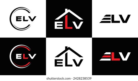 ELV logo. E L V design. White ELV letter. ELV, E L V letter logo design. Initial letter ELV linked circle uppercase monogram logo. E L V letter logo vector design. Most Recent, Featured,