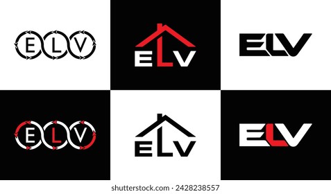 ELV logo. E L V design. White ELV letter. ELV, E L V letter logo design. Initial letter ELV linked circle uppercase monogram logo. E L V letter logo vector design. Most Recent, Featured,