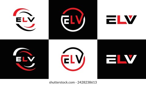 ELV logo. E L V design. White ELV letter. ELV, E L V letter logo design. Initial letter ELV linked circle uppercase monogram logo. E L V letter logo vector design. Most Recent, Featured,