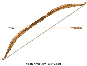 Elven Longbow And Arrow