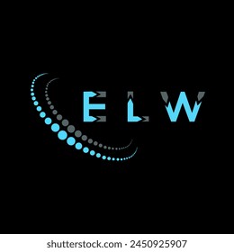 ELW letter logo abstract design. ELW unique design. ELW.
