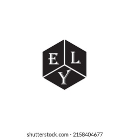 ELY letter logo design on white background. ELY creative initials letter logo concept. ELY letter design.	
