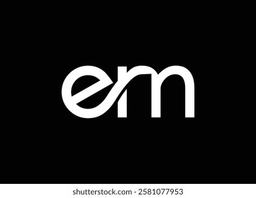 EM abstract logo design and creative logo