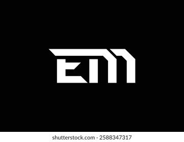 EM Alphabets Letters Logo Monogram