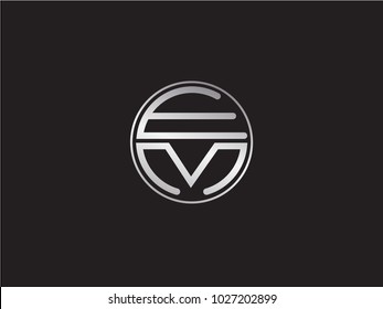 EM circle Shape Letter Design