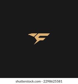 EM With Eagle Shape Letter logo Design
