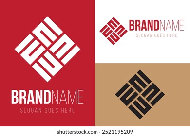 EM or ENI Square Logo simple geometric shapes or text