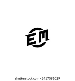 EM initial game logo, banner design for your e-sports or streaming team