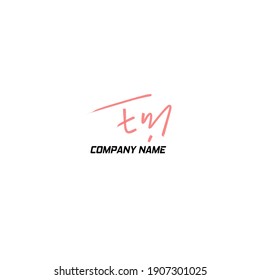 Em initial handwriting 
Em handwritten logo for identity
