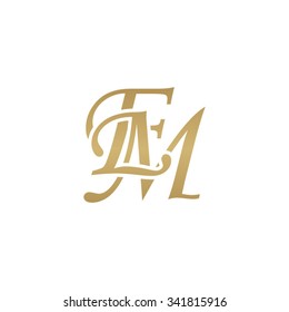 EM initial monogram logo