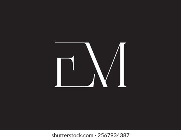 EM letter designs for logo and icons
