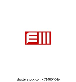 em letter logo