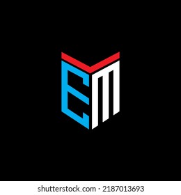EM letter logo creative design with vector graphic