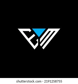 EM letter logo creative design with vector graphic, Abc simple and modern logo design.