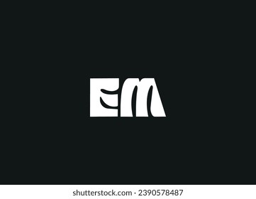 EM  letter logo desigen and initial logo desigen