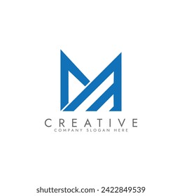 EM letter logo design on WHITE background. EM creative initials letter logo concept. EM letter design. Pro Vector