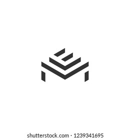 EM Letter Logo Design Template Vector