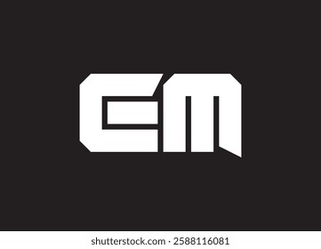 EM letter logo and initial logo design