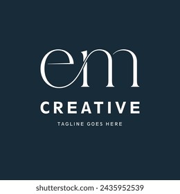 em letter Type Logo Design vector Template,
Abstract Letter em logo Design,
em logo vector, em icon vector