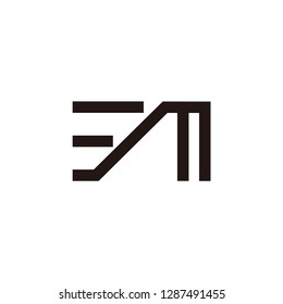 em letter vector logo