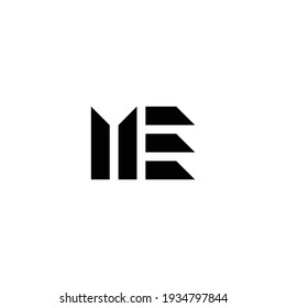 EM ‍abstract letters. Outstanding professional business awesome artistic branding company different colors illustration logo