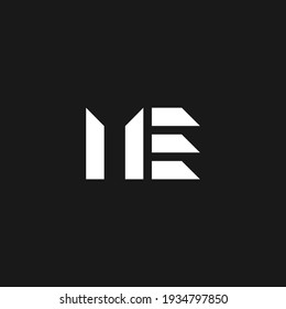 EM ‍abstract letters. Outstanding professional business awesome artistic branding company different colors illustration logo