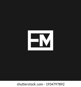 EM ‍abstract letters. Outstanding professional business awesome artistic branding company different colors illustration logo