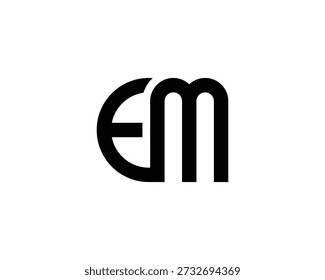 EM Logo Design. em logo