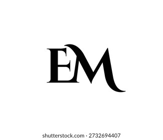 EM Logo Design. em logo