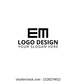 EM Logo Design Business Logo 