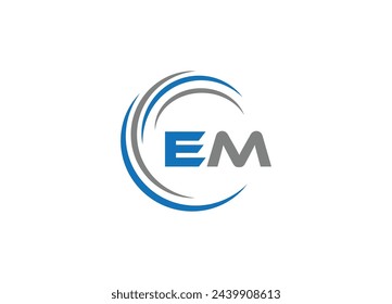 EM Logo Design , Creative Minimalist Letter EF Logo Design