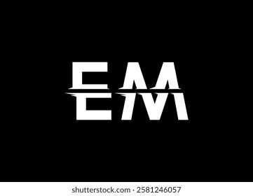 EM Logo Design Creative and Modern Logo Design