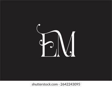 EM Logo Design Creative and Modern Logo Design