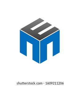 em logo design simple modern template