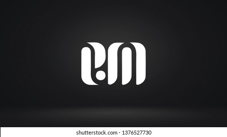 EM logo design template vector letter