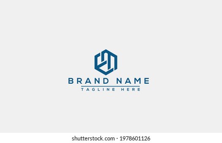 EM Logo Design Template Vector Graphic Branding Element.