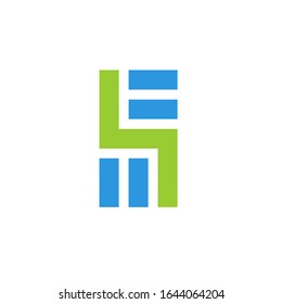 em logo design vector sign template