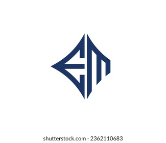 EM logo design vector template