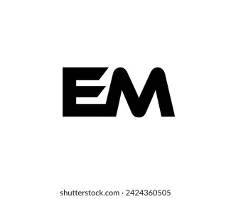 EM Logo Design Vektor-Vorlage