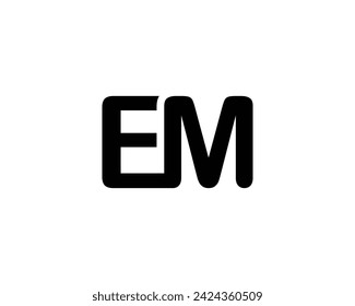 EM Logo Design Vektor-Vorlage