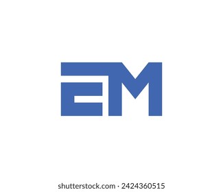 EM Logo Design Vektor-Vorlage