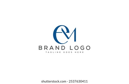 EM logo design vector template design for brand