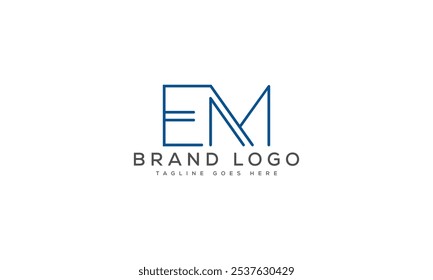 EM logo design vector template design for brand