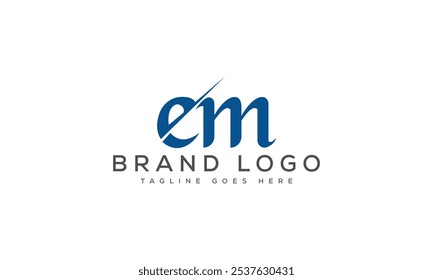 EM logo design vector template design for brand