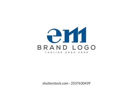 EM logo design vector template design for brand