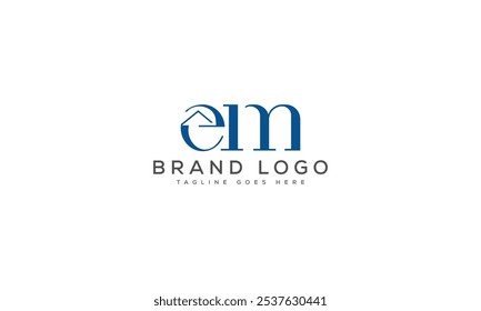 EM logo design vector template design for brand