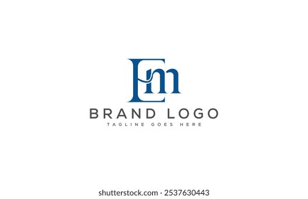 EM logo design vector template design for brand