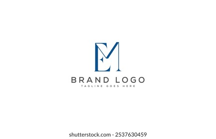 EM logo design vector template design for brand